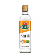 海天5度白醋450ml酿造食醋家用厨房泡鸡爪泡菜炒菜凉拌腌制料醋调味品 白醋450ml【1瓶】